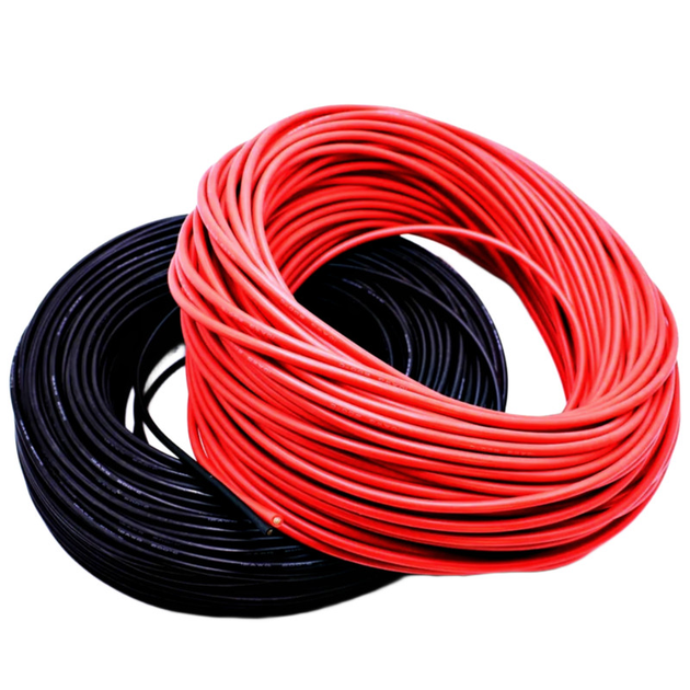 Силіконовий провід 6 AWG (чорний) 1м - зображення 2