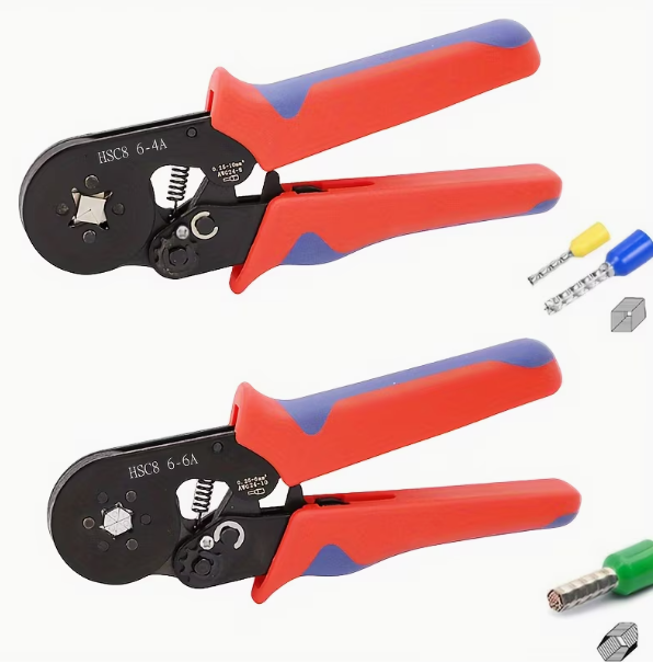 Кримпери HSC8 6-4 обтискні кліщі для наконечників 0.25-10мм 23-7AWG - зображення 3