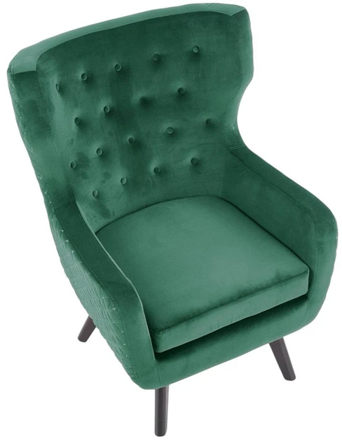 Крісло для відпочинку Halmar Marvel Темно-зелений/Чорний (5905248111936) - зображення 2