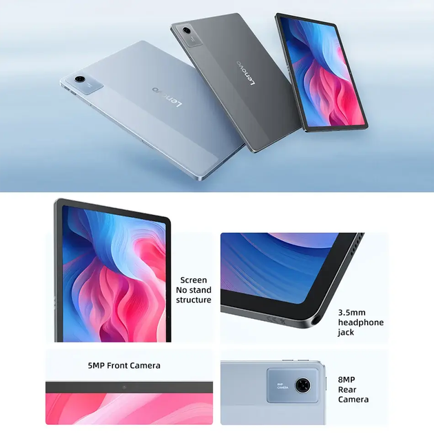 Планшет Lenovo Xiaoxin Pad 2025 6/128GB Grey Глобальна прошивка! 11" 2.5K екран, MediaTek Dimensity 6300, Android 16 - Фото 3 Планшет Lenovo Xiaoxin Pad 2025 6/128GB Grey Глобальна прошивка! 11" 2.5K екран, MediaTek Dimensity 6300, Android 16 - зображення 3