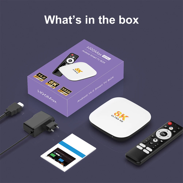 ТВ приставка H96MAX M2 Plus Android 14, TV Box 8K 4/32GB - зображення 7