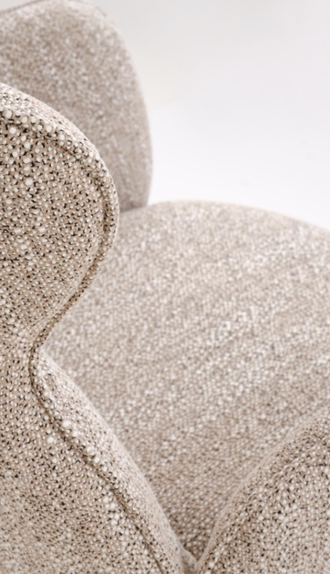 Крісло для відпочинку Halmar V-CH-K/585-KR-C.BEŻOWY/D.NATURALNY Обертове Бежеве (5905248136564) - зображення 11