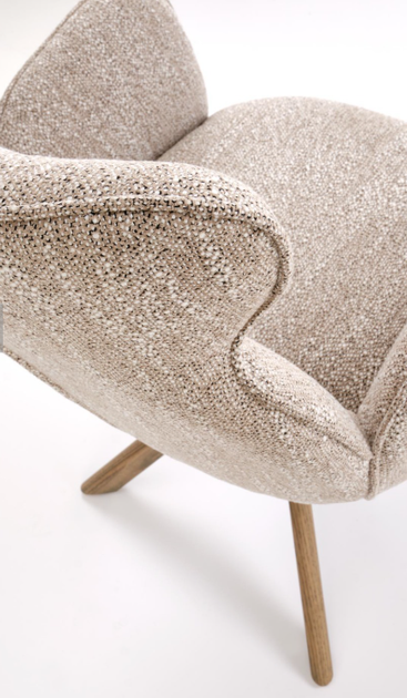 Krzesło do kuchni i salonu Halmar Obrotowe Beżowe Jasny orzech V-CH-K/585-KR-C.BEŻOWY/J.ORZECH (5905248136571) - obraz 11