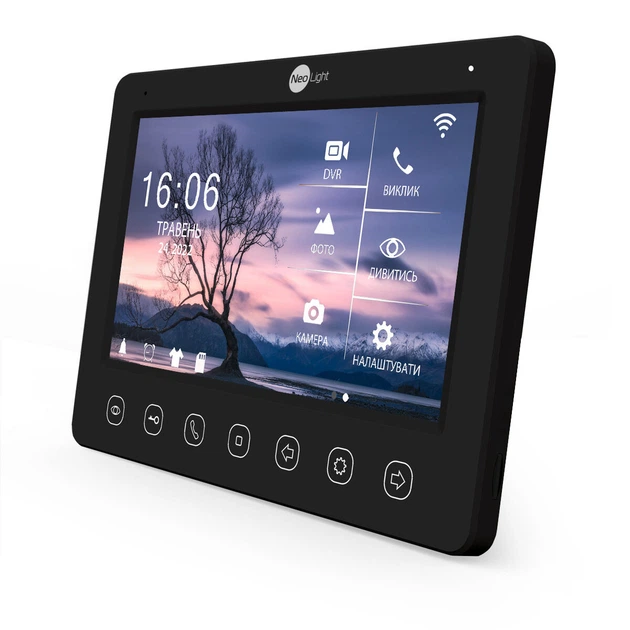 Комплект видеодомофона с Wi-Fi 7” NeoLight NeoKIT HD WF (KAPPA+ HD WF Black + PRIME FHD Black) - Фото 3 Комплект видеодомофона с Wi-Fi 7” NeoLight NeoKIT HD WF (KAPPA+ HD WF Black + PRIME FHD Black) - изображение 3