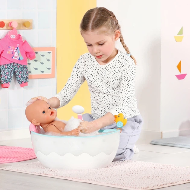 Автоматична ванночка для ляльки BABY BORN – ЛЕГКЕ КУПАННЯ (світло, звук) - зображення 9