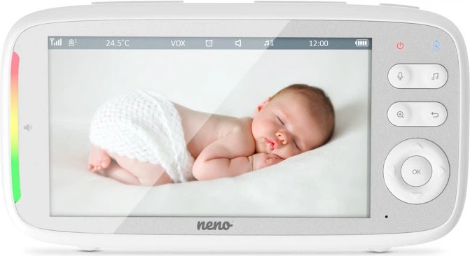 Niania elektroniczna Neno Vista obrotowa z bezprzewodowym odbiornikiem (5902479674957) - obraz 3