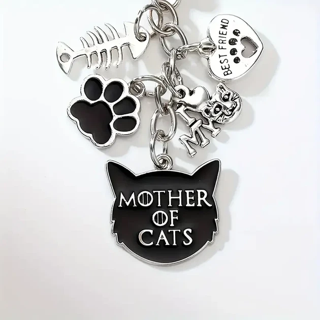 Брелок Mother of Cats — стильный брелок для любителей кошек - изображение 3
