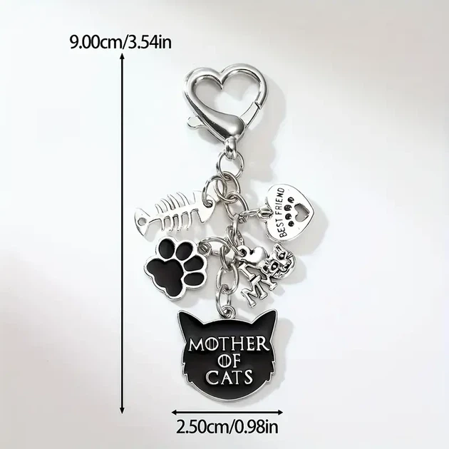 Брелок Mother of Cats — стильный брелок для любителей кошек - изображение 4