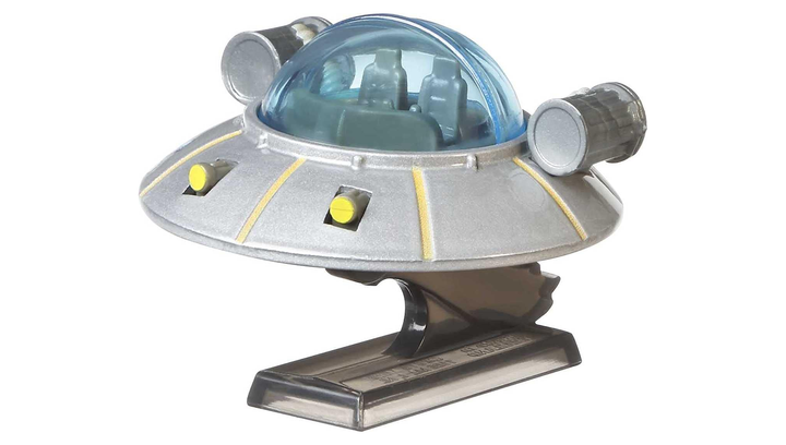 Машинка Premium Hot Wheels Rick and Morty Rick's Ship Pop Culture 1:64 JHW95 Grey - изображение 2
