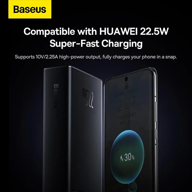 Зовнішній акумулятор (павербанк) Baseus Star-Lord 20000mAh PD 22.5W Black (PPXJ080001) - зображення 6