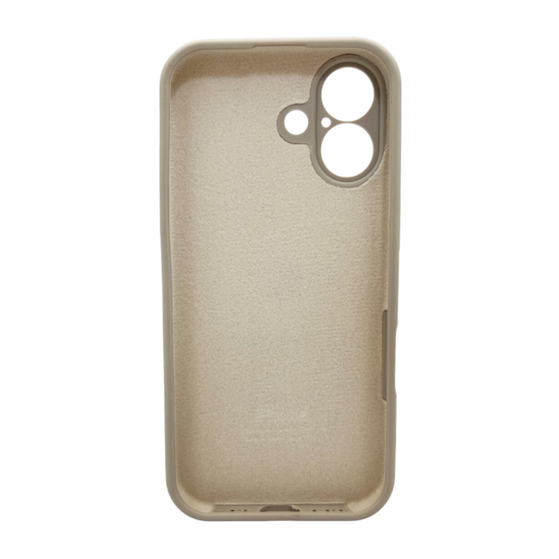 Захисний чохол-накладка Silicone Full Case AA Camera Protect для Apple iPhone 17 Antique White (FullAAi17-9) - зображення 2