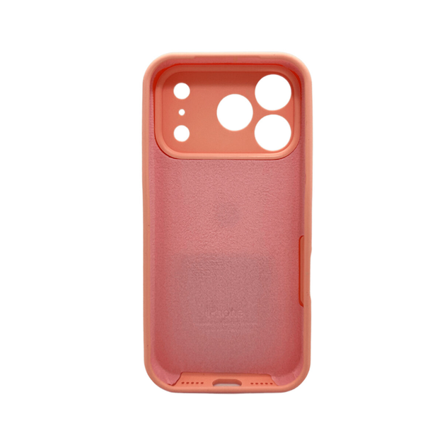 Защитный чехол-накладка Silicone Full Case AA Camera Protect для Apple iPhone 17 Pro Max Grapefruit (FullAAi17PM-37) - изображение 2