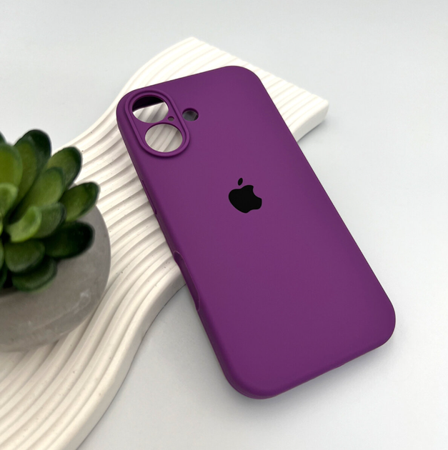 Защитный чехол-накладка Silicone Full Case AA Camera Protect для Apple iPhone 17 Purple (FullAAi17-19) - изображение 3