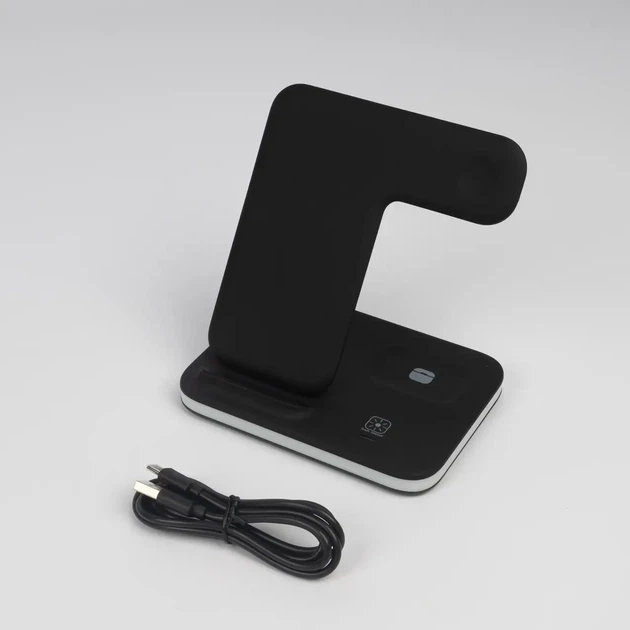 Беспроводная зарядная станция Wireless Charge 4 в 1 (телефоны, наушники, часы). - Фото 1 Беспроводная зарядная станция Wireless Charge 4 в 1 (телефоны, наушники, часы). - изображение 1