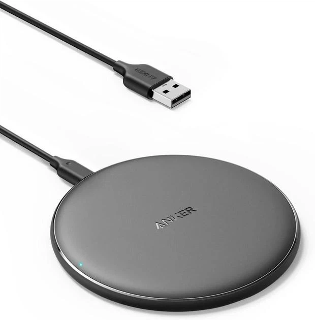Бездротовий зарядний пристрій Anker 313 Wireless Charger (Pad) Qi 10W Black - Фото 1 Бездротовий зарядний пристрій Anker 313 Wireless Charger (Pad) Qi 10W Black - зображення 1