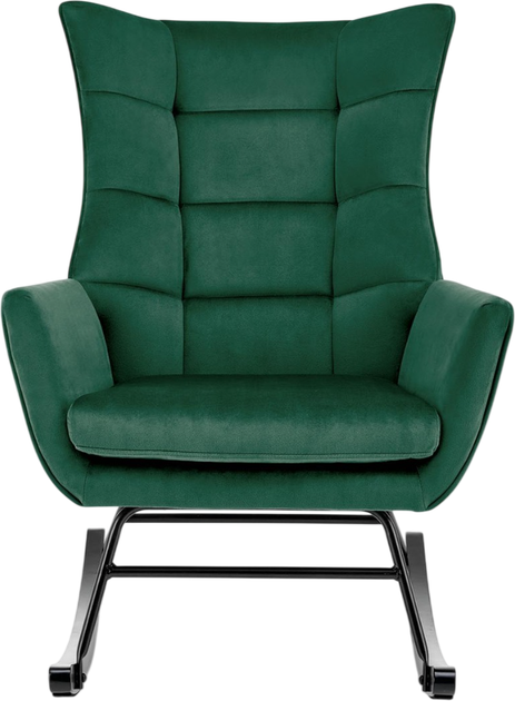 Fotel bujany Halmar Bazalto Ciemnozielony (5905248130395) - obraz 2