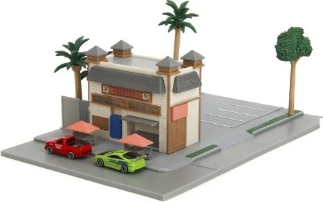 Zestaw zabawek Jada Diorama Kawiarnia Toretto 9334914314 (4006333096693) - obraz 2