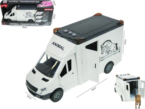 Samochód Hipo do transportu koni ze światłem i dźwiękiem HEB15 47318 (5902447047318) - obraz 5