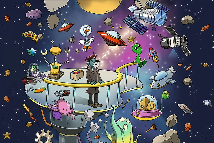 Puzzle Trefl The Treflik Family Bert w kosmosie 5/6 100 elementów 16545 (5900511165456) - obraz 3