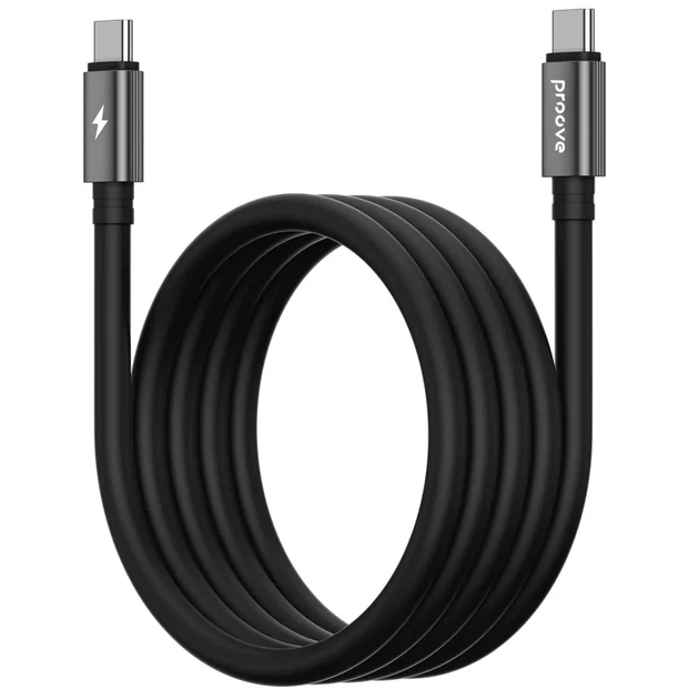 Кабель Proove WireX Type-C to Type-C 60W (1m) black - изображение 2