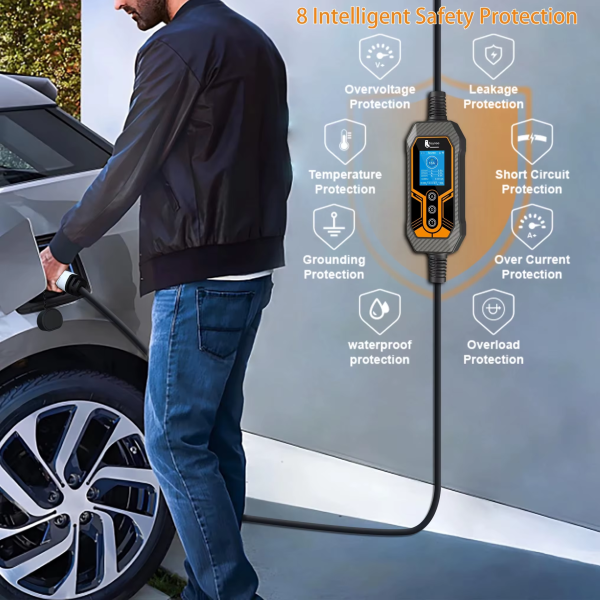 Зарядка для електромобіля Feyree 11кВт 16A GB/T Lion EV K8 APP Wi-Fi - зображення 4