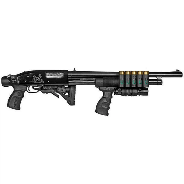 Передня рукоятка FAB Defense AG-44S на планку Picatinny (полімер) чорна - изображение 5
