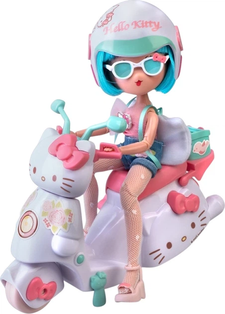 Ігровий набір 4SF Manga Dolls Hello Kitty Красуня Пінк На Скутері з аксесуарами HKTF3000 (8056379194095) - зображення 3