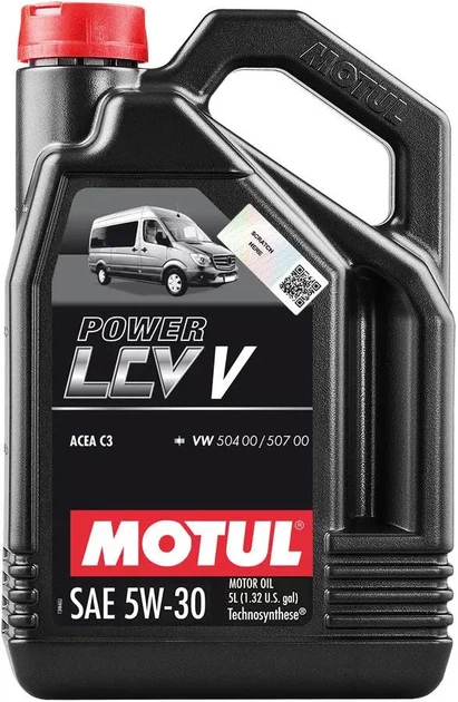 Моторное масло Motul Power LCV V 5W-30 5 л (109907) - Фото 1 Моторное масло Motul Power LCV V 5W-30 5 л (109907) - изображение 1