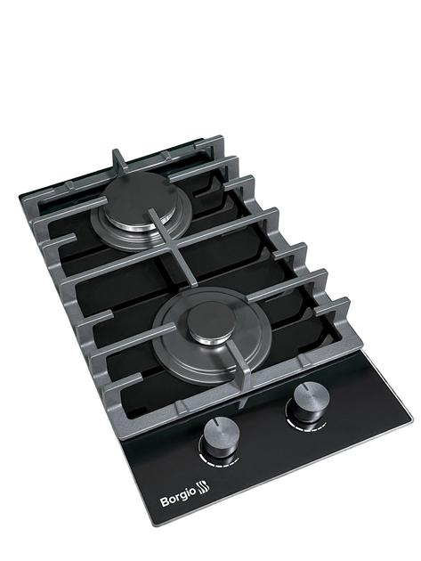 Газова варильна поверхня BORGIO DR 3370-15 Black Glass FFD - зображення 3