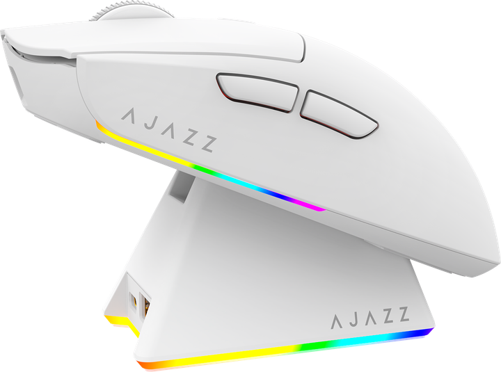Игровая беспроводная мышь Ajazz AJ139 V2 Bluetooth/2.4 ГГц до 12000 dpi White (AJ139-V2-MC-W) - Фото 1 Игровая беспроводная мышь Ajazz AJ139 V2 Bluetooth/2.4 ГГц до 12000 dpi White (AJ139-V2-MC-W) - изображение 1