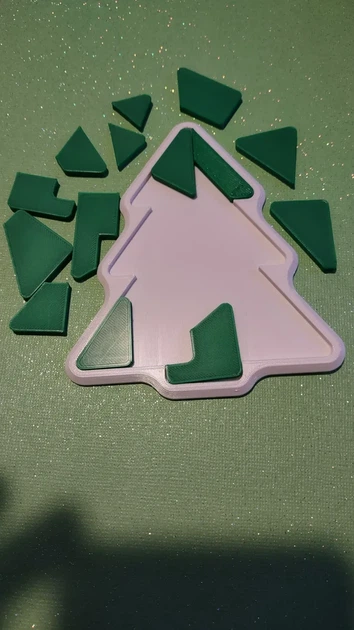 Новогодняя Головоломка Елочка Christmas Tree Puzzle Зеленый 10 См 3Д Печать - Фото 3 Новогодняя Головоломка Елочка Christmas Tree Puzzle Зеленый 10 См 3Д Печать - изображение 3