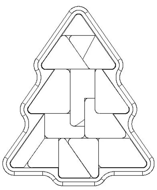 Новогодняя Головоломка Елочка Christmas Tree Puzzle Зеленый 10 См 3Д Печать - Фото 4 Новогодняя Головоломка Елочка Christmas Tree Puzzle Зеленый 10 См 3Д Печать - изображение 4