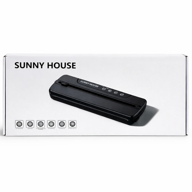 Вакууматор побутовий для харчових продуктів Vacuum Sealer LY-1122 110W 60 кПа вакуумний упаковщик автоматичний - изображение 2
