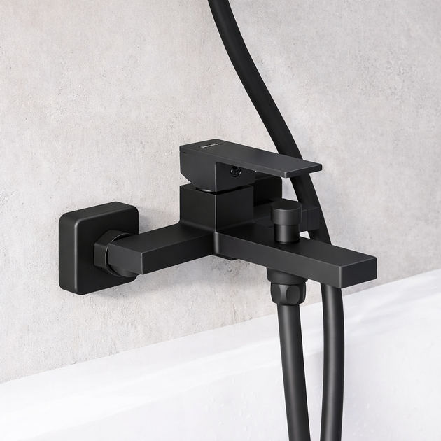 Змішувач для ванної кімнати Bathtub Faucet YLN1999-2H, чорний матовий - зображення 2