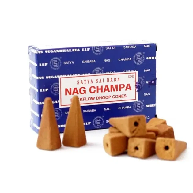 Satya nag champa ароматические конусы сатия наг чампа 32 грамм - Фото 1 Satya nag champa ароматические конусы сатия наг чампа 32 грамм - изображение 1