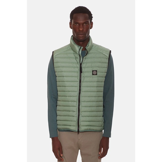 Stone Island Ripstop Nylon Down Jacket Vest - Sage (S) 7715G0224 V0055 - Фото 3 Stone Island Ripstop Nylon Down Jacket Vest - Sage (S) 7715G0224 V0055 - изображение 3