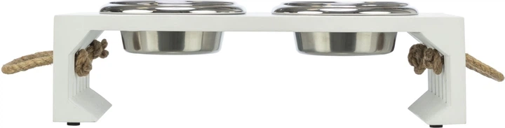 Миски на підставці Trixie 24835 "Be Nordic" (МДФ/нержав.сталь), 2х0,4л/14см/38х18х10см, білий (TX-24835) - Фото 2 Миски на підставці Trixie 24835 "Be Nordic" (МДФ/нержав.сталь), 2х0,4л/14см/38х18х10см, білий (TX-24835) - зображення 2