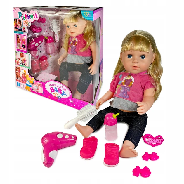 Lalka bobas Norimpex Prettiest dziewczynka z akcesoriami 43 cm NO-1009150 (5902444091505) - obraz 2