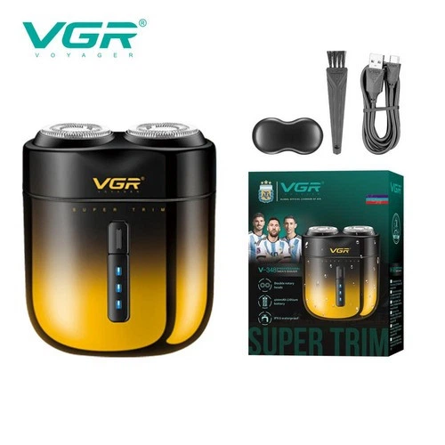 Электробритва VGR V-348 GOLD, роторная, водонепроницаемая - изображение 6