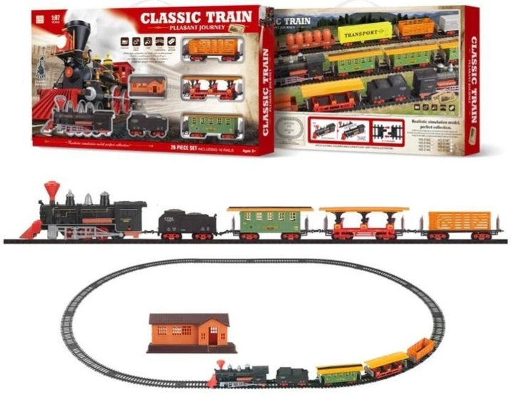 Zestaw kolejowy Trifox na baterie 26 elementów (5901353118150) - obraz 1