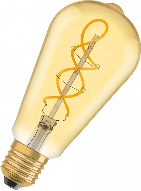 Світлодіодна лампа Osram Vintage 1906 Edison 28 Filament 4 Вт 820 Gold E27 (4099854091292) - зображення 1
