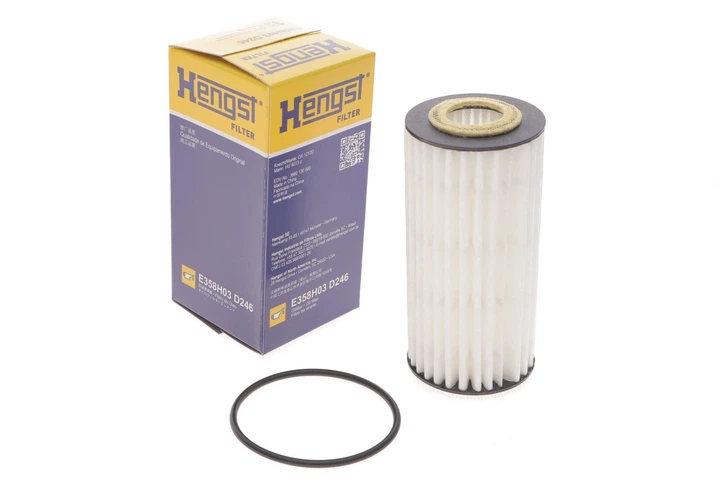 Фільтр масляний HENGST FILTER E358H03D246 Audi A5, Q3, A7, Q5, A4, TT, A1, A6, A3; Seat Leon; Volkswagen Tiguan, Polo, Scirocco, Passat; Skoda Octavia 06K115466, 06K115562, 06L115466 - зображення 2