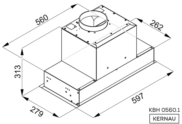 Okap kuchenny Kernau KBH 0560. 1 B Gesture - obraz 2
