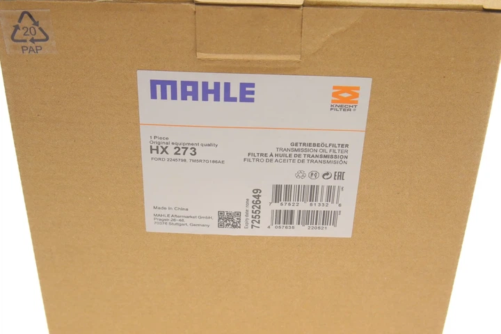 Гідравлічний насос коробка передач MAHLE / KNECHT HX273 Ford C-Max, Kuga, Mondeo, Focus, S-Max, Galaxy, Connect, Transit; Volvo V40 2245798, 7M5R7G186AC, 7M5R7G186AE - изображение 4