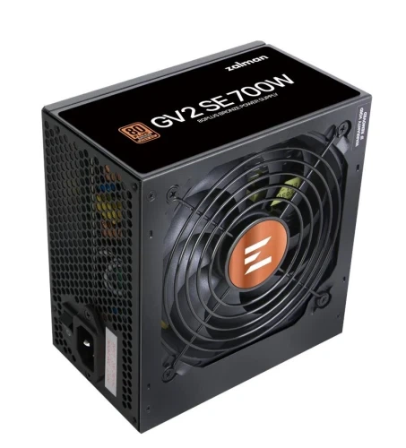 Блок живлення 700 Вт, Zalman GV2 SE, Black (ZM700-GV2SE) - зображення 2