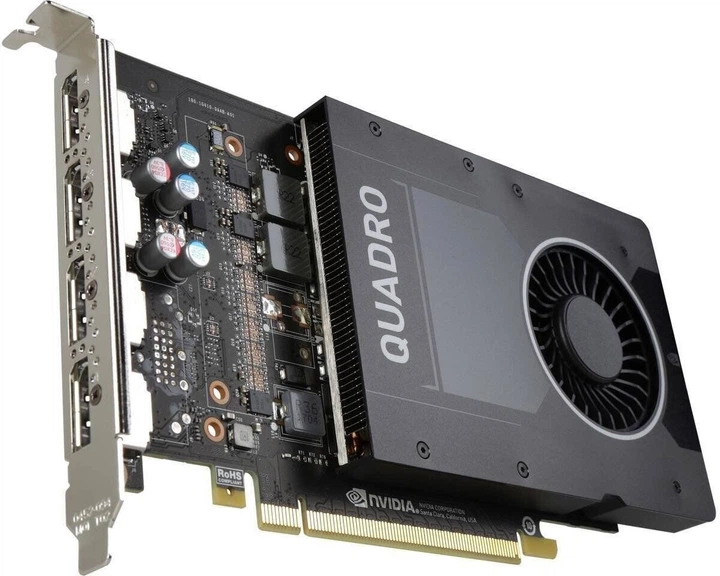 Дискретная видеокарта nVidia Quadro P2000, 5 GB GDDR5, 160-bit