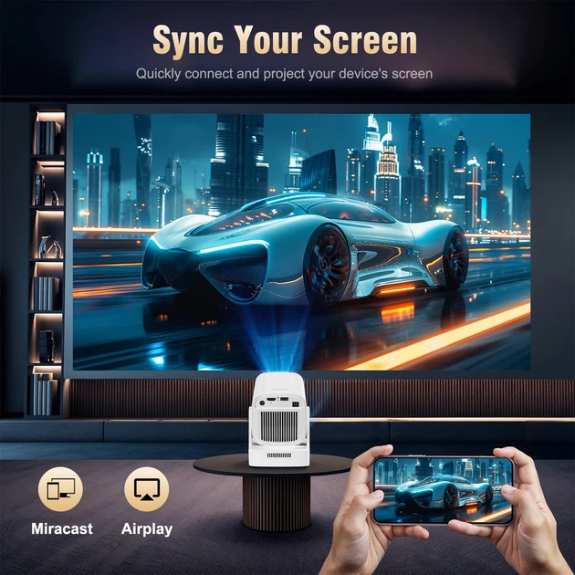 Смарт проектор Magcubic HY260 Pro (HY310) - Портативний мультимедійний LED проектор для домашнього кінотеатру на Андроїд. 4K, Wi-Fi, Bluetooth, Android 11 - Фото 15 Смарт проектор Magcubic HY260 Pro (HY310) - Портативний мультимедійний LED проектор для домашнього кінотеатру на Андроїд. 4K, Wi-Fi, Bluetooth, Android 11 - зображення 15