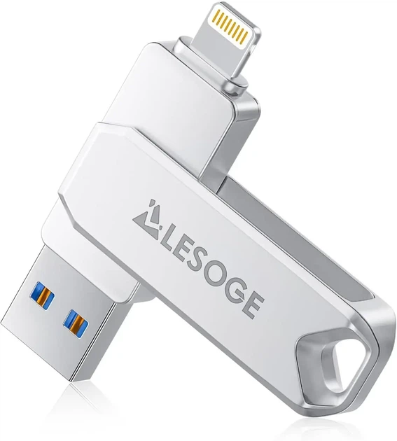 USB-накопитель LESOGE Apple MFi Certified USB Flash Drive 128 ГБ, Amazon, Германия - Фото 1 USB-накопитель LESOGE Apple MFi Certified USB Flash Drive 128 ГБ, Amazon, Германия - изображение 1