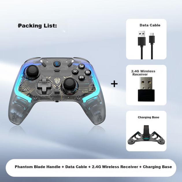 Бездротовий ігровий контролер Nubia Redmagic Cyber Gamepad With Charging Dock for PC/Steam/iPhone/Android/Switch - зображення 9