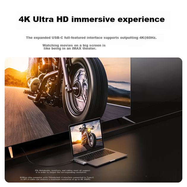 USB-хаб Ugreen CM380 Dual USB-C To HDMI+2xUSB 3.0 A+TF/SD+USB-C Female Converter Space Gray - зображення 5